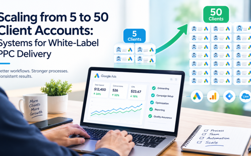 Scaling White-Label PPC: 5 to 50 Client Accounts