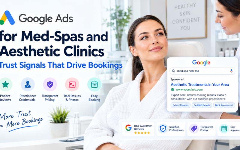 Google Ads for Med-Spas and Aesthetic Clinics: Trust Signals That Drive Bookings