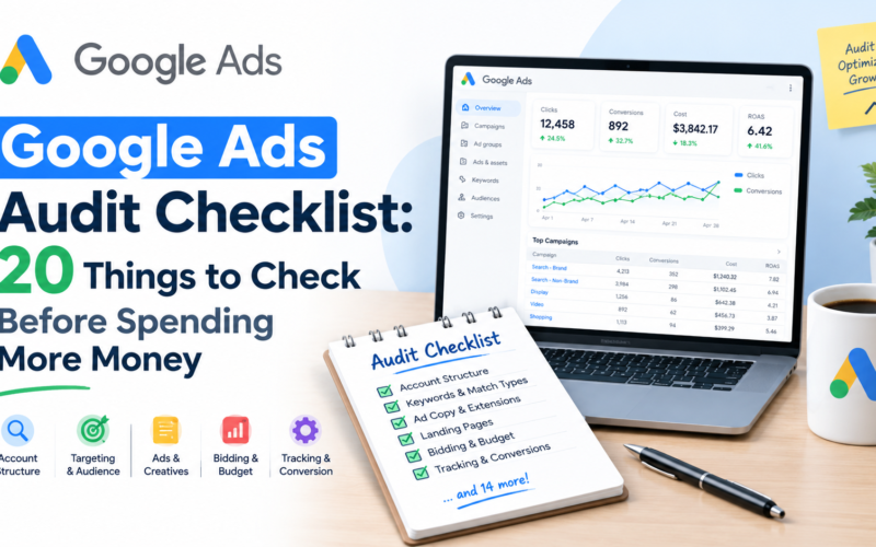 Google Ads Audit Checklist: 20 Things to Check Before Spending More Money