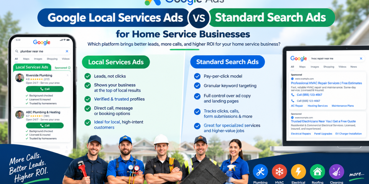 Google Local Services Ads vs. Search Ads for Home Services