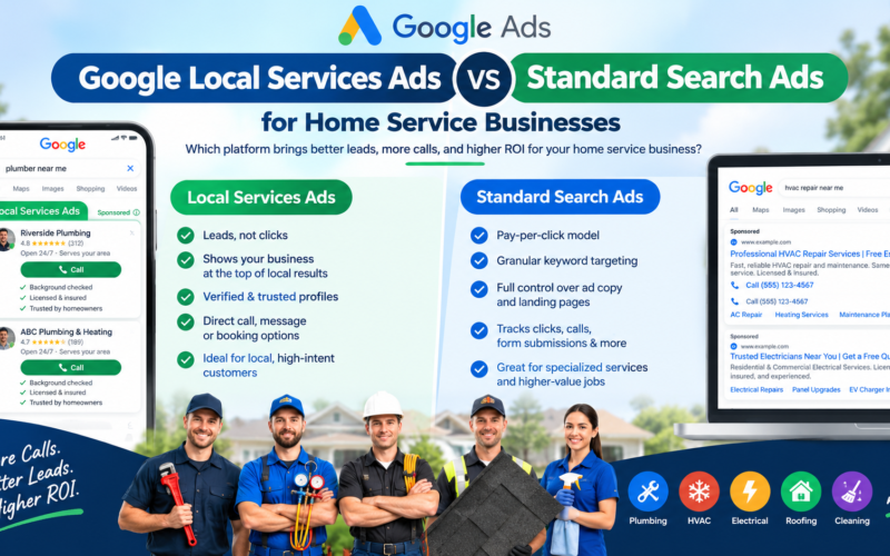 Google Local Services Ads vs. Search Ads for Home Services